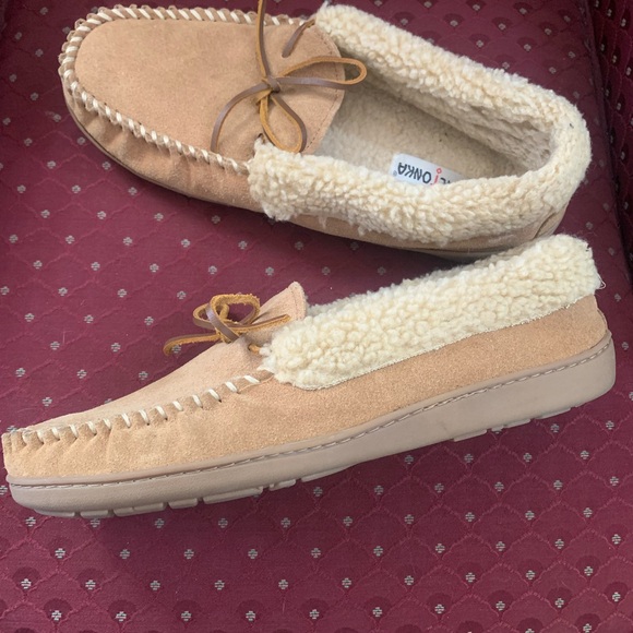 Mens Allen Minnetonka Moccasin Slippers Size 13 main image 6
